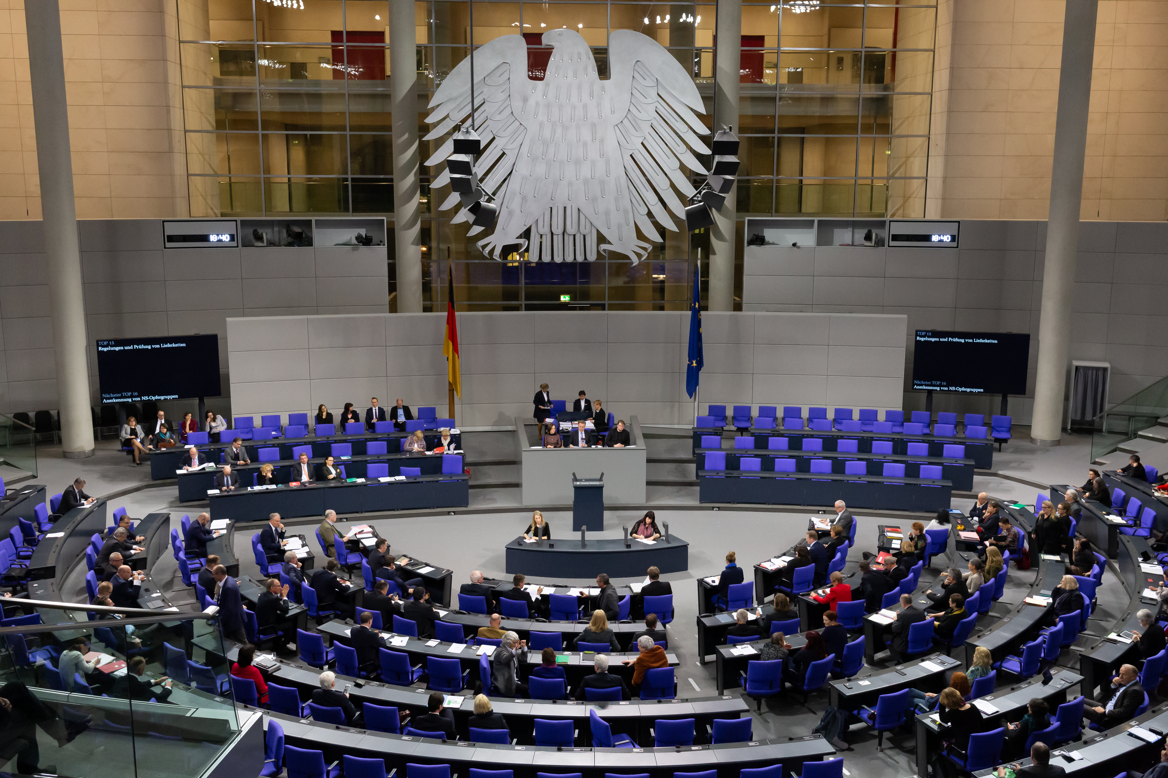 Parliamentary session in the German Bundestag
