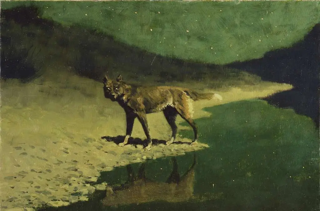 Türk toplumunları temsil eden kurt.