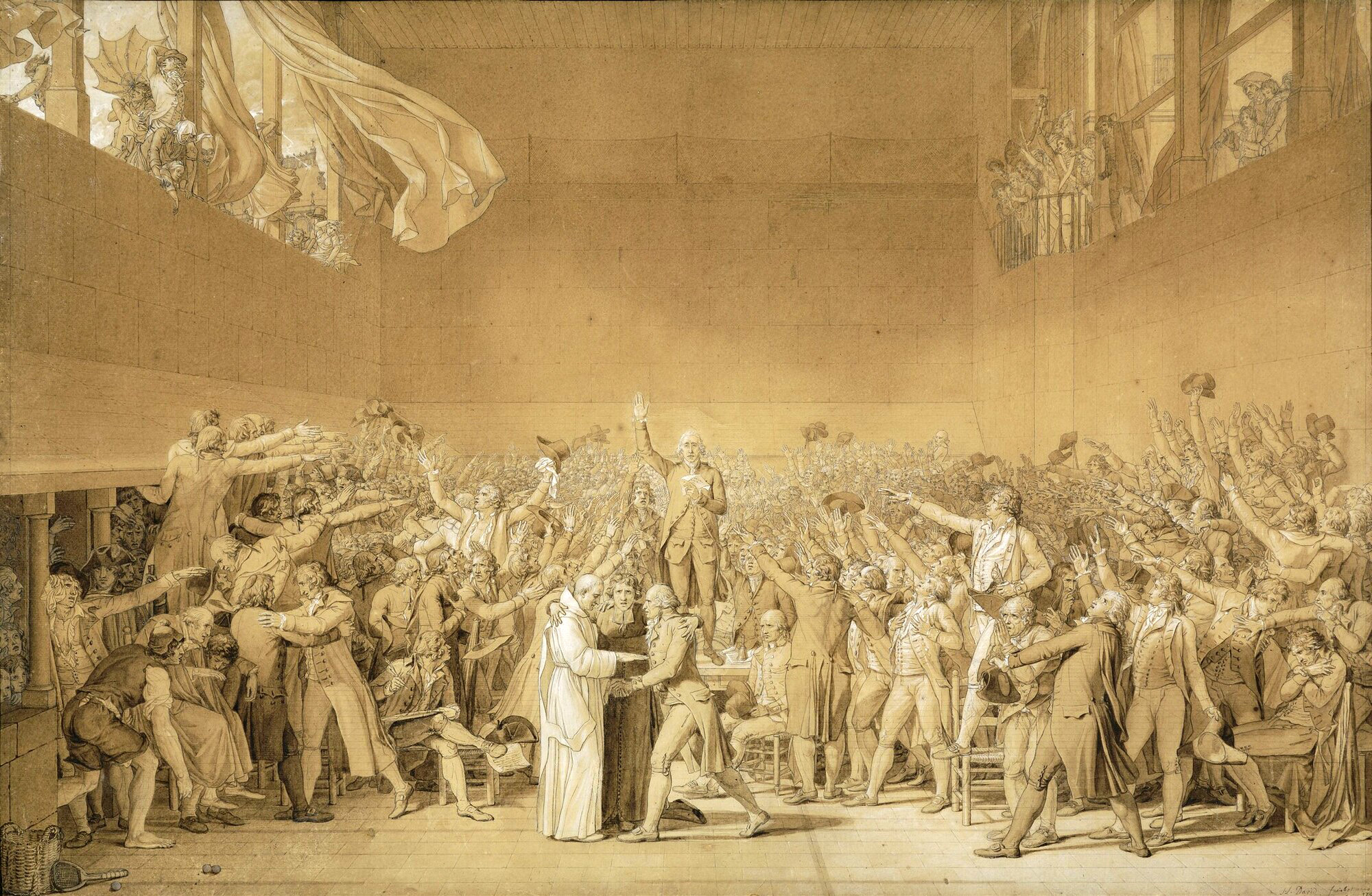 Tennis Court Oath; an important moment for the emergence of the political party