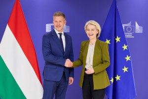 Hungary Prime Minister Peter Magyar with Ursula von der Leyen